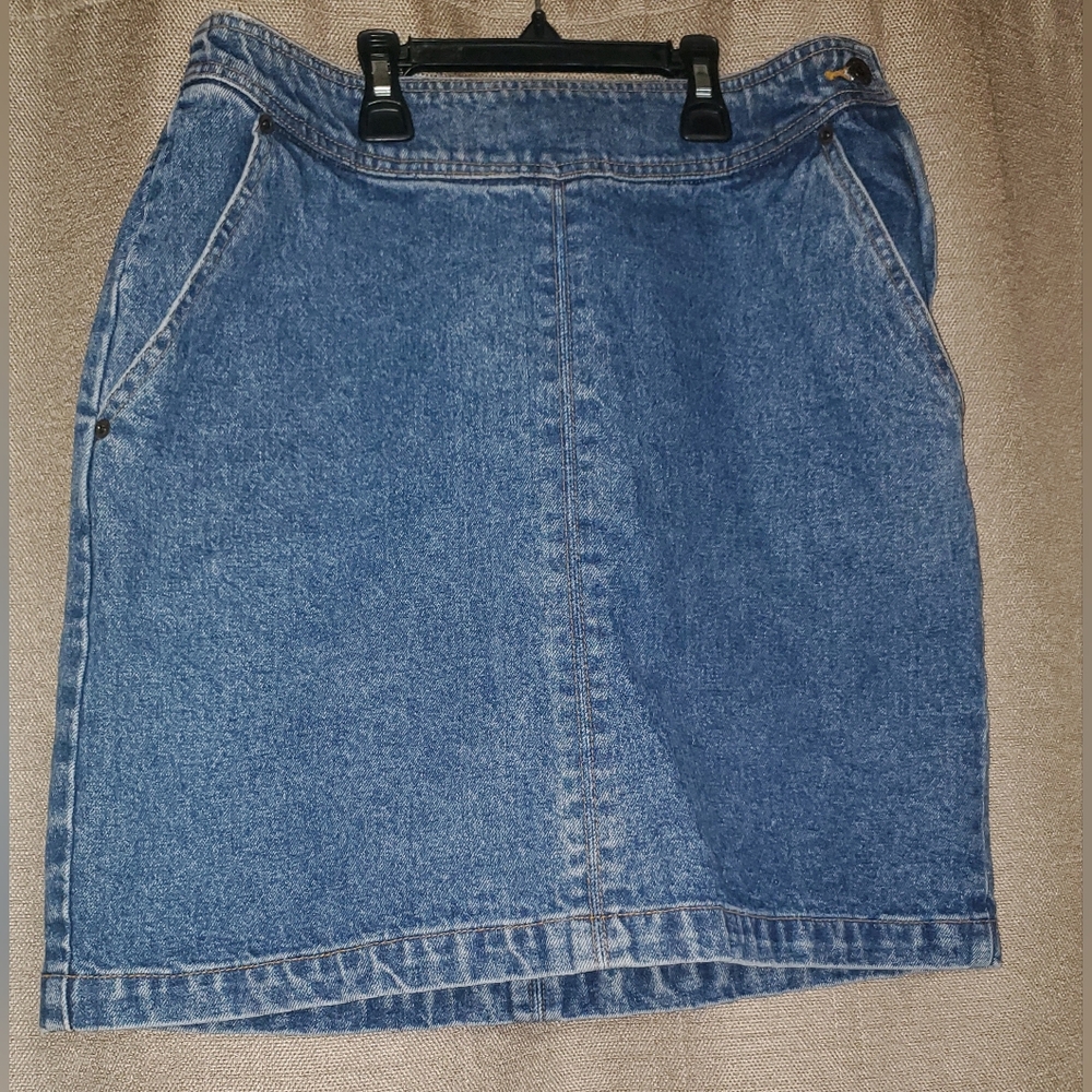 Vintage The Gap Work Performance Denim Jean Skirt SZ 13/14